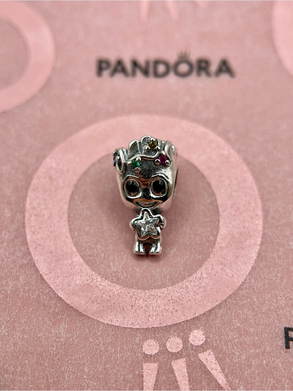 Pandora Marvel Guardians of the Galaxy Holiday Groot Star Charm